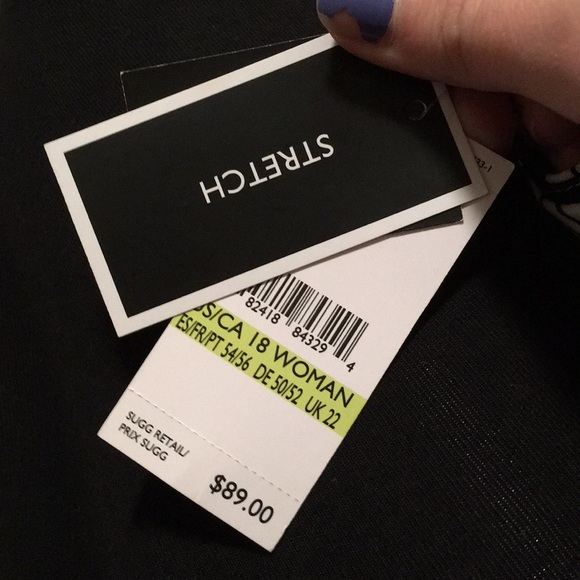 NWT Nine West Womens Plus Sz 18 Pink Stripe Skirt - Picture 6 of 6